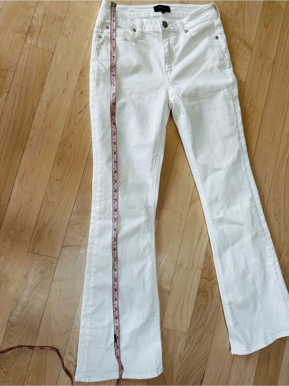 Quince Luna White Flare Jeans - Picture 12 of 13